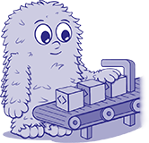 Monster at a production line