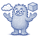 Monster with two floating brains