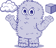 Monster with two floating brains