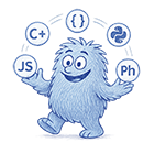 Monster juggling multiple programming languages